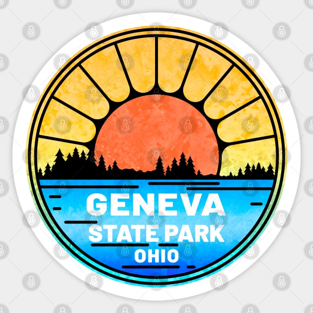 Geneva State Park Ohio OH Lake Sticker by TravelTime